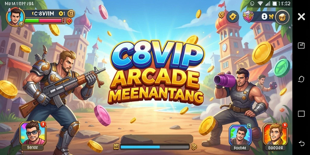 Tampilan gameplay C8VIP yang seru dan menantang saat dimainkan.
