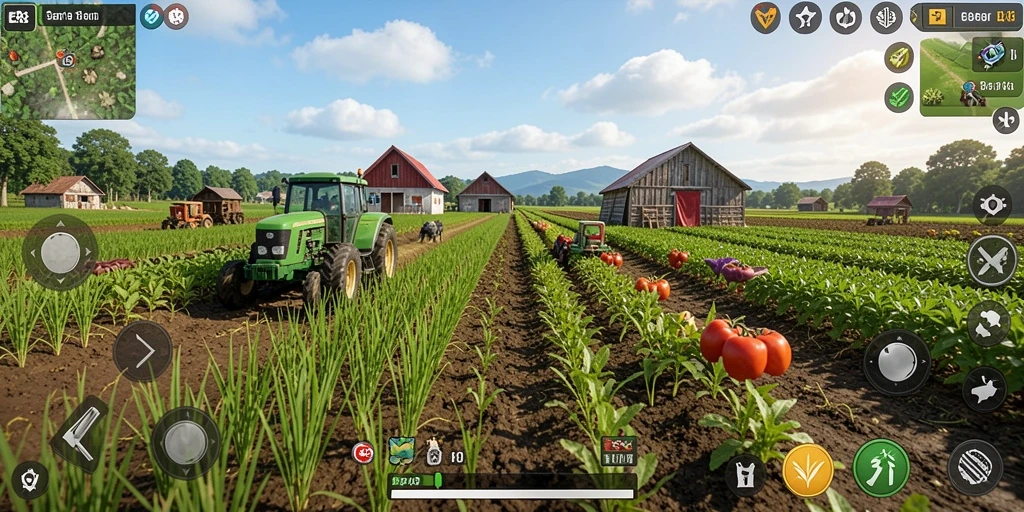 Tampilan gameplay E88 yang menarik dalam bertani.