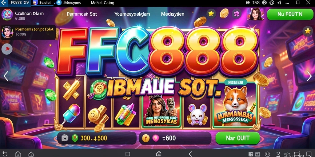 Tampilan permainan Slot FC888 yang penuh warna dan menarik.
