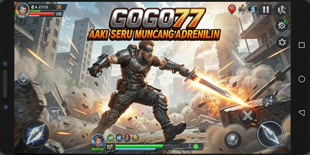 Tampilan gameplay GOGO77 yang penuh aksi dan seru.