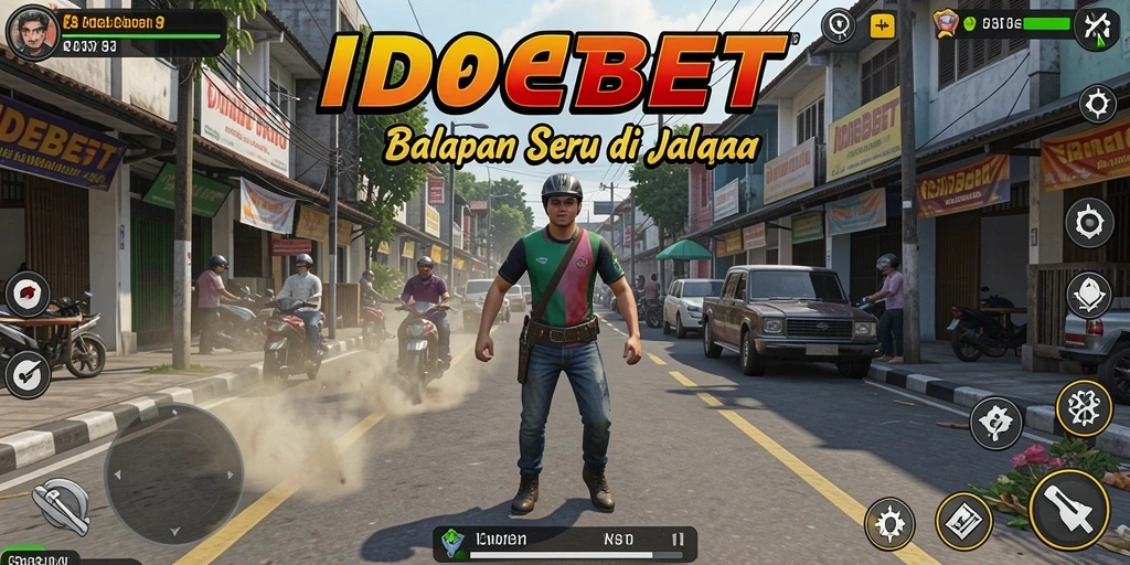 Screenshot gameplay menampilkan aksi balapan seru di IDEBET.