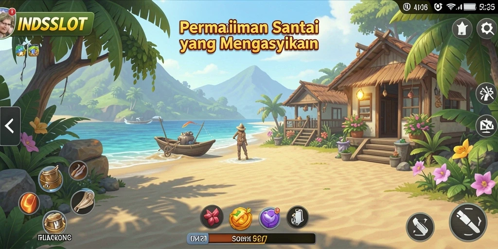Screenshot utama INDSLOT menampilkan gameplay yang menyenangkan dan interaktif.