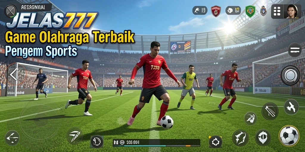 Tampilan gameplay menegangkan dari JELAS777 dengan aksi olahraga yang seru.