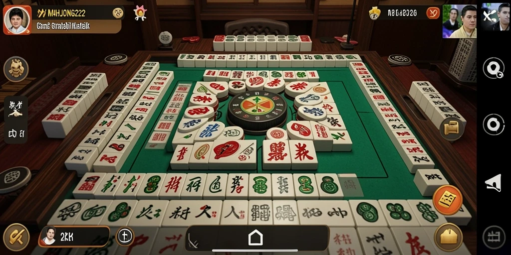 Tampilan gameplay seru dan mendebarkan dari MAHJONG222.