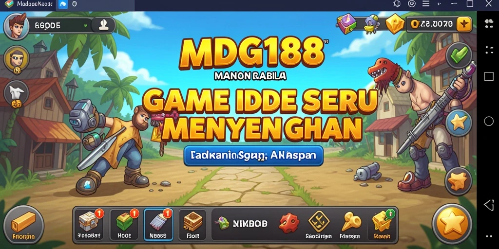 Tampilan gameplay MDG188 yang menarik dan penuh warna.