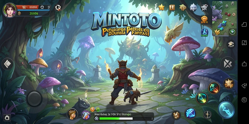 Tampilan gameplay seru di dunia petualangan MINTOTO.