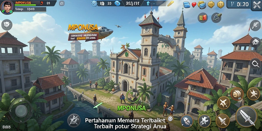 Tangkap momen seru dalam gameplay Tower Defense MPONUSA.