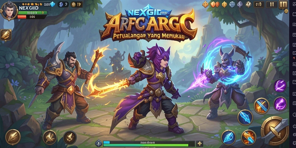 Tampilan gameplay ARPG yang mendebarkan di NEXGID.
