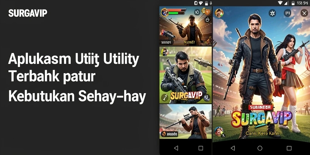 Tampilan antarmuka SURGAVIP yang ramah pengguna dengan fitur utility.
