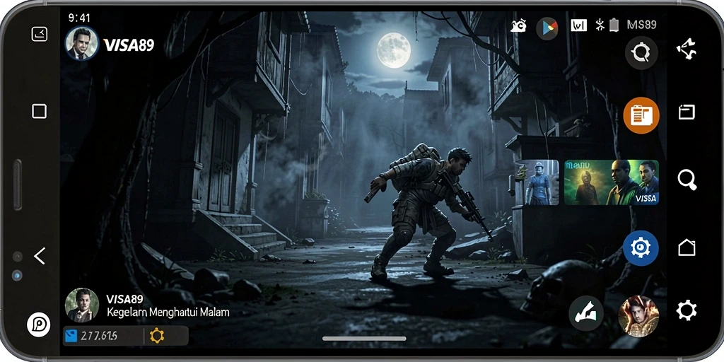 Screenshot menampilkan gameplay Horror yang menegangkan dan mencekam.