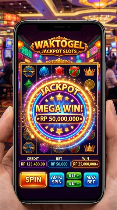 Pengguna sedang mengunduh aplikasi terbaru dari Waktogel.